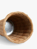 John Lewis wicker umbrella stand, freestanding handcrafted willow (British brand)