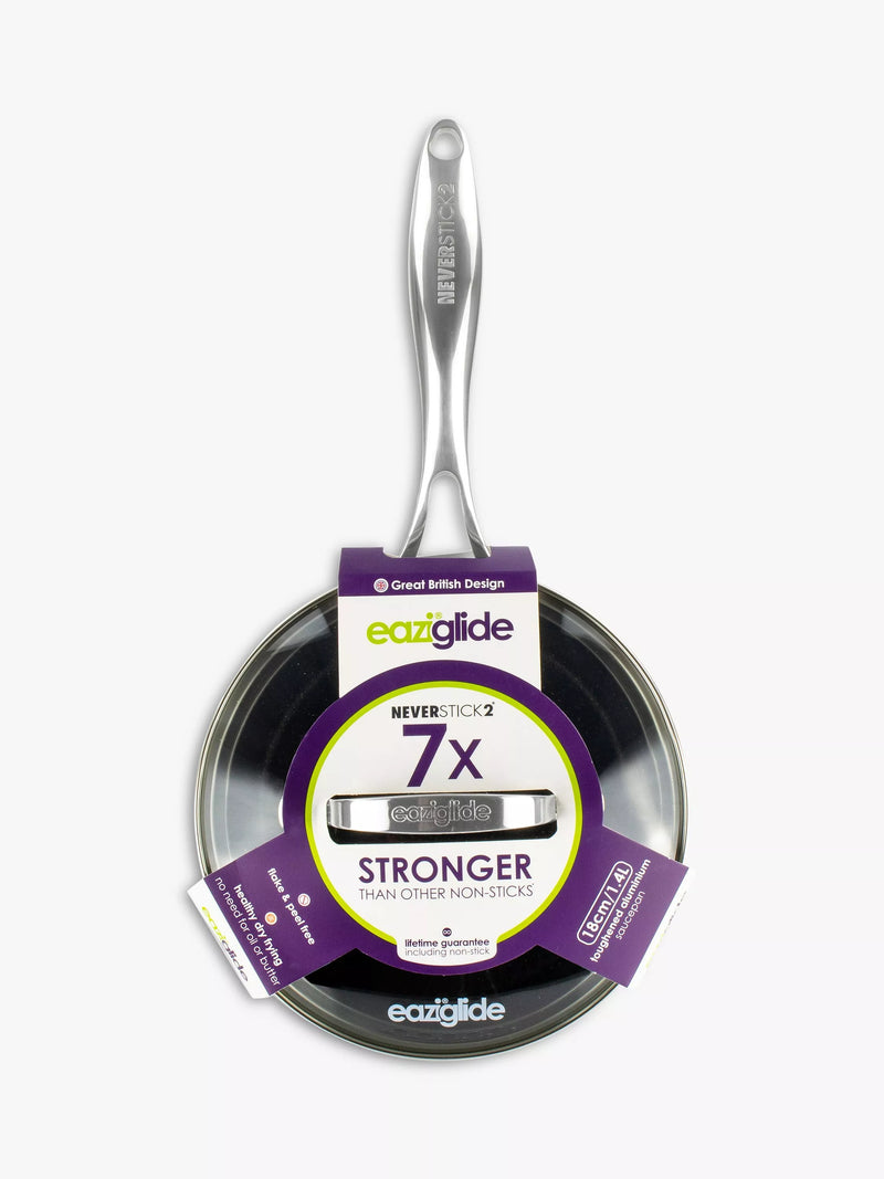 Eaziglide aluminium non-stick saucepan 18cm - British product
