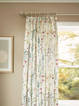 John Lewis John Lewis Longstock Print Lined Pencil Pleat Curtains, Multi, 137cm Drop- Buy online at McGrocer