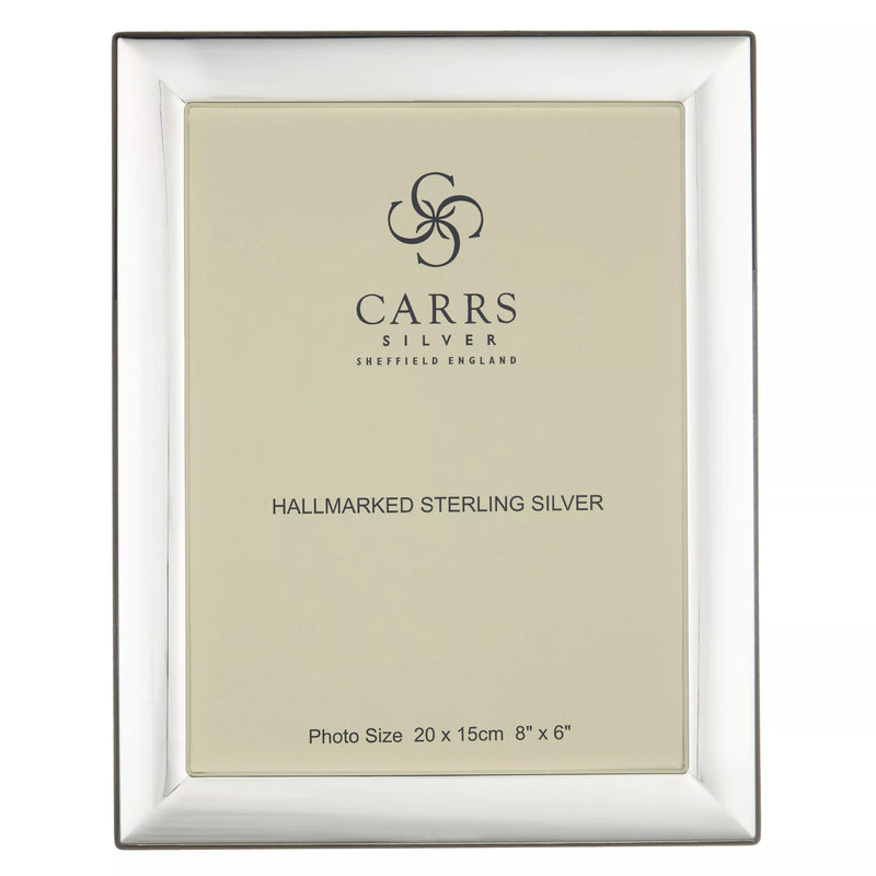 Carrs Berkeley Plain Sterling Silver Photo Frame