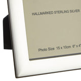 Carrs Berkeley Plain sterling silver photo frame 18x13.5cm - British product