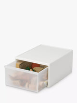 John Lewis Like-it Modular Storage Drawer Medium White W34cm- Buy online at McGrocer