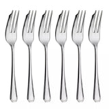 John Lewis Arthur Price Grecian Stainless Steel Pastry Forks, Set of 6- Buy online at McGrocer