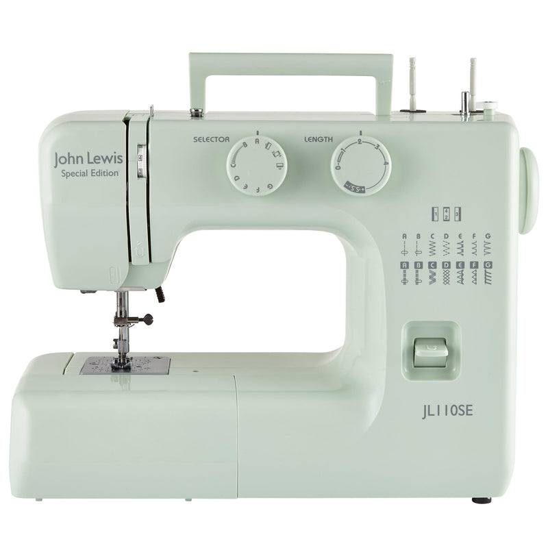 John Lewis sewing machine in peppermint color, UK version