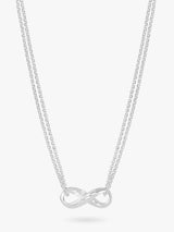 John Lewis Dower & Hall Sterling Silver Infinity Pendant Necklace 46cm- Buy online at McGrocer