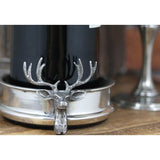 English Pewter Company stag head bottle coaster - British product
