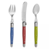 John Lewis Children's Stainless Steel Cutlery Set with ABS Handles, 3 Piece, Iridescent Glow- Buy online at McGrocer
