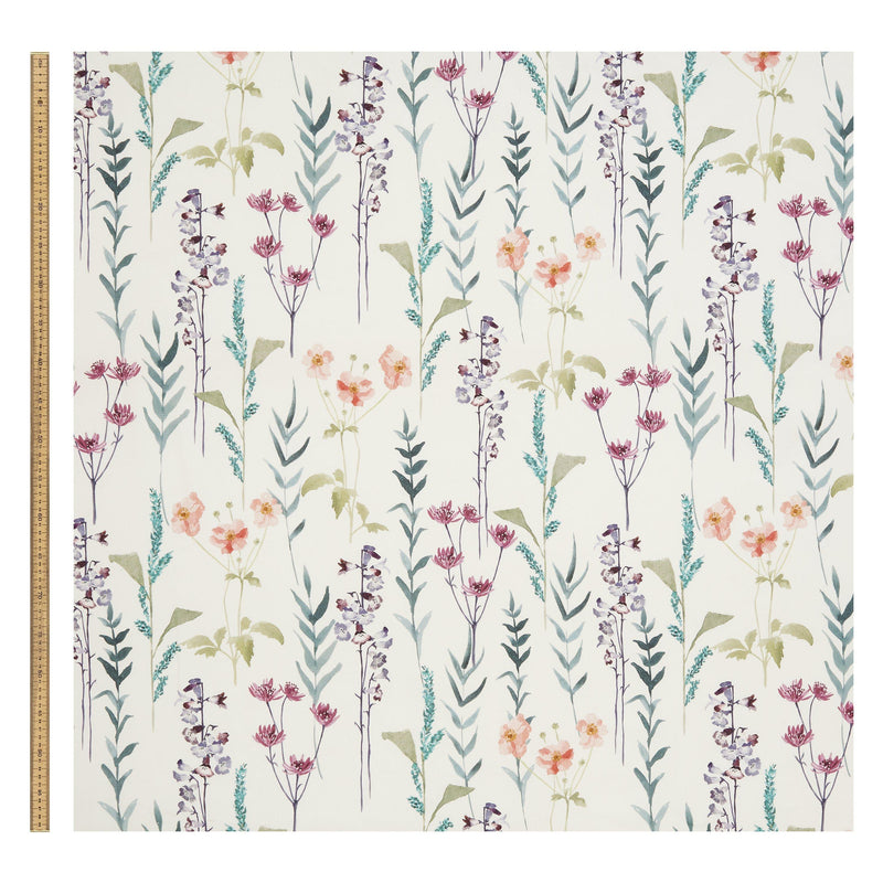 John Lewis Longstock floral furnishing fabric in multi colour, UK version