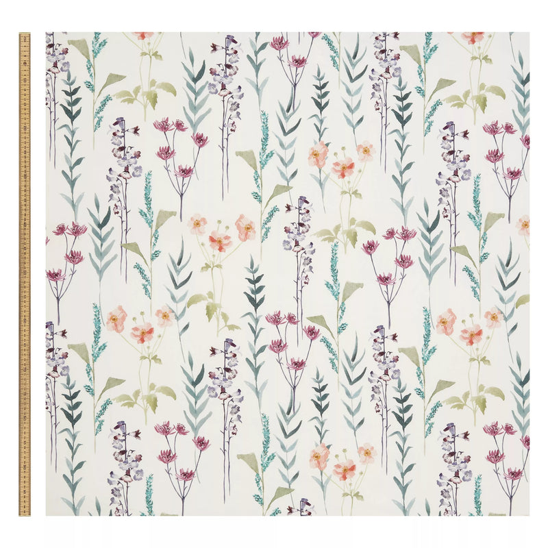 John Lewis Longstock floral furnishing fabric in multi colour, UK version