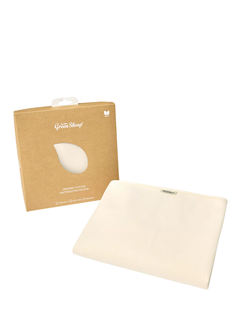 The Little Green Sheep waterproof cotbed mattress protector (British brand)