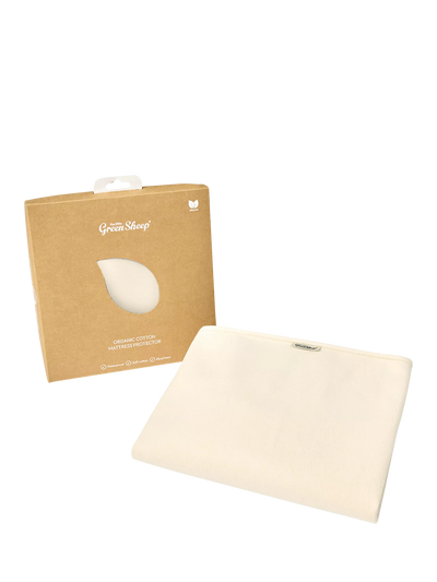 John Lewis The Little Green Sheep Waterproof Cotbed Mattress Protector- Buy online at McGrocer
