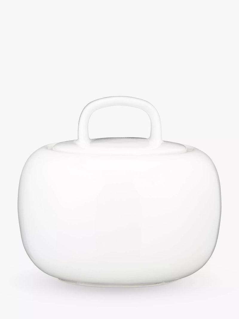 John Lewis white porcelain covered sugar bowl, UK version