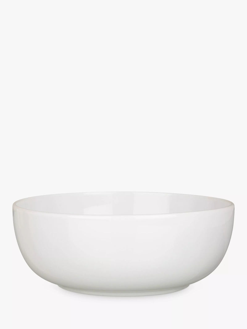 John Lewis porcelain cereal bowl white 16cm, imported from the UK