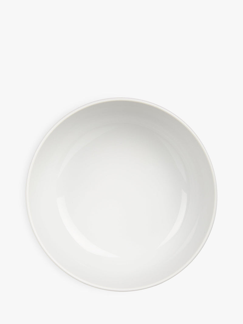 John Lewis porcelain cereal bowl white 16cm, imported from the UK