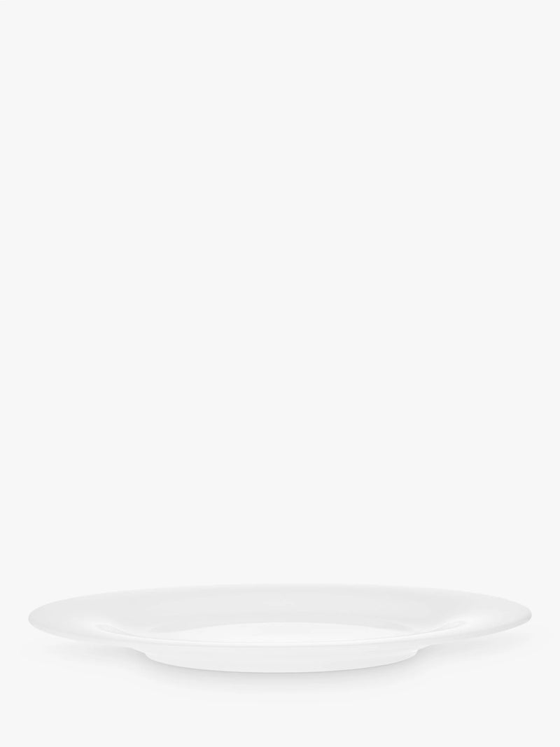 John Lewis porcelain coupe side plate 22cm white, imported from the UK