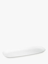 John Lewis John Lewis Dine Porcelain Narrow Platter, 32cm, White- Buy online at McGrocer