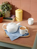 John Lewis porcelain teapot white 1.2L, UK version