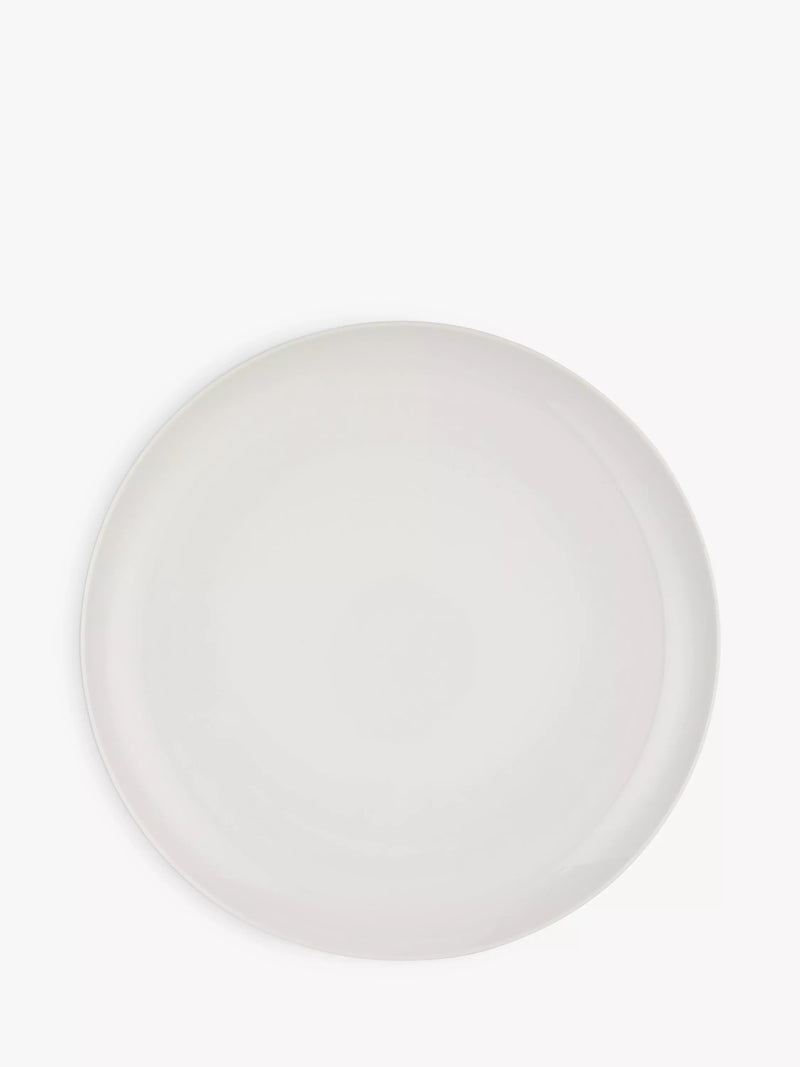 John Lewis porcelain dinner plate 28cm white (British brand)