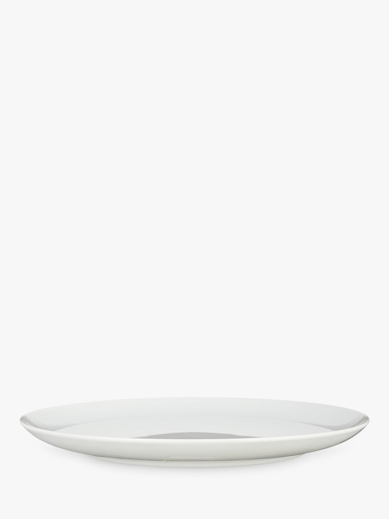 John Lewis porcelain dinner plate 28cm white (British brand)