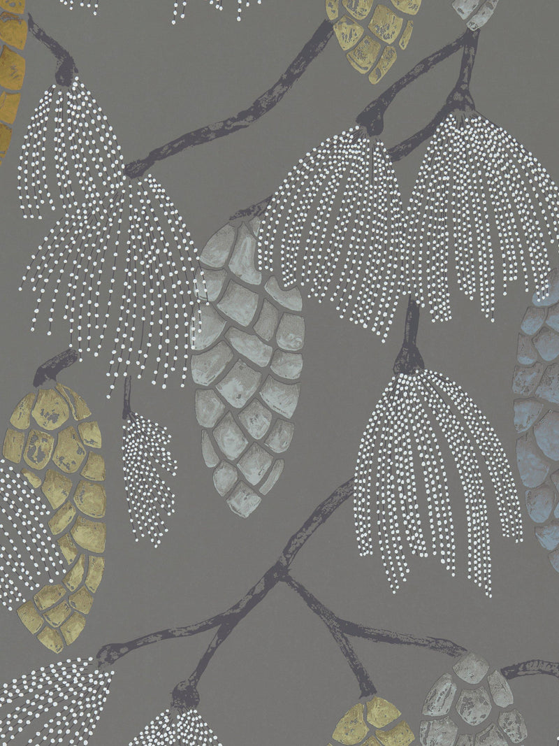 Harlequin wallpaper standing ovation pine cone design, UK version