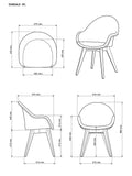 John Lewis Easdale Lloyd loom dining chair with oak legs, UK version