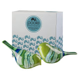 Poole Pottery Maya Birds ornament set of 2 - British product