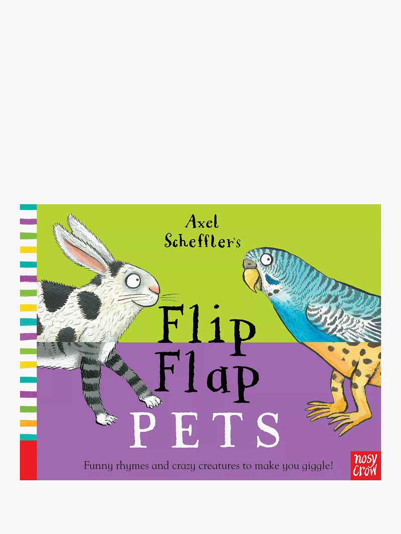Nosy Crow Flip Flap Pets children's board book, imported from the UK