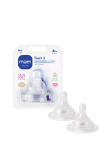 John Lewis MAM Fast Flow Baby Bottle Teat Size 3 Pack of 2- Buy online at McGrocer