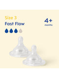 MAM fast flow baby bottle teat pack of 2, imported from the UK