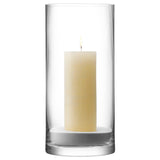 LSA International clear column vase 36cm, UK version