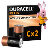 Sainsburys Duracell Plus Alkaline C Batteries (Pack of 2)- Buy online at McGrocer