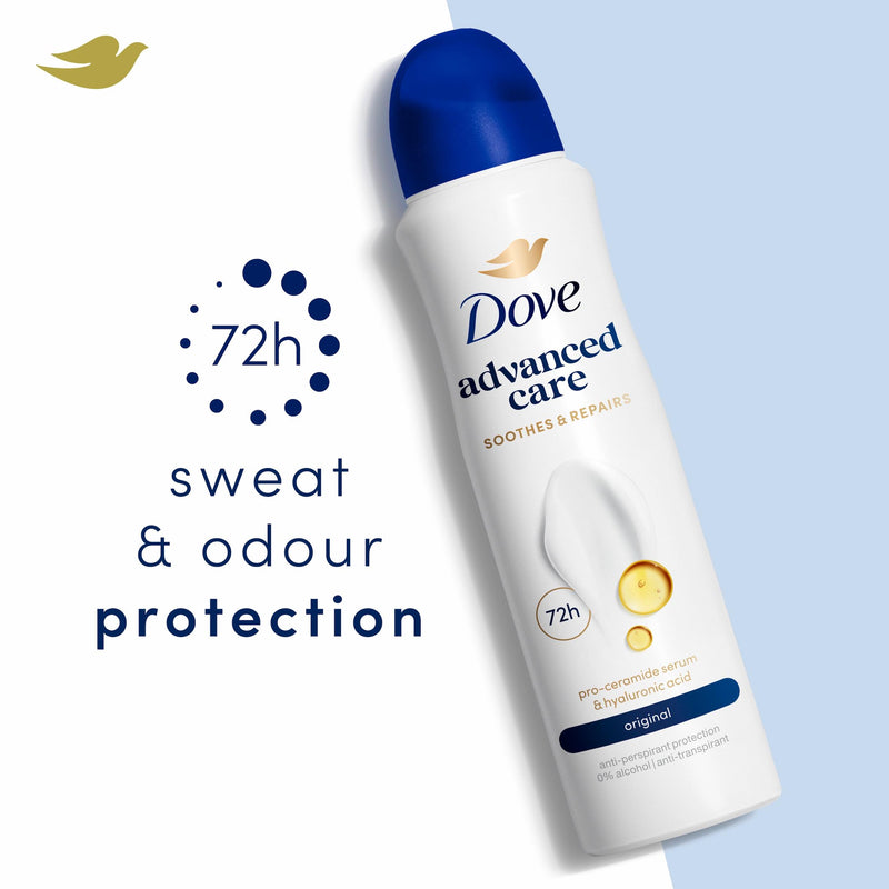 Dove Original antiperspirant deodorant spray 200ml, imported from the UK
