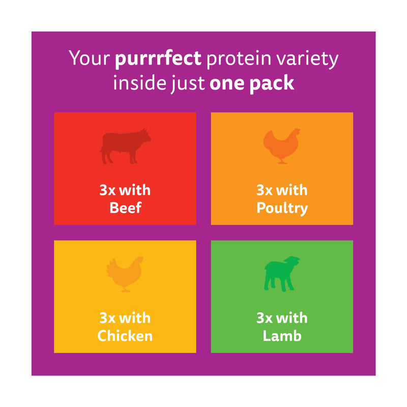 Whiskas Meaty Meals pouches in gravy 12x85g (British brand)