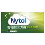 Sainsburys Nytol Herbal Simply Sleep One A Night Tablets Herbal Sleep Aid 21 Tablets- Buy online at McGrocer