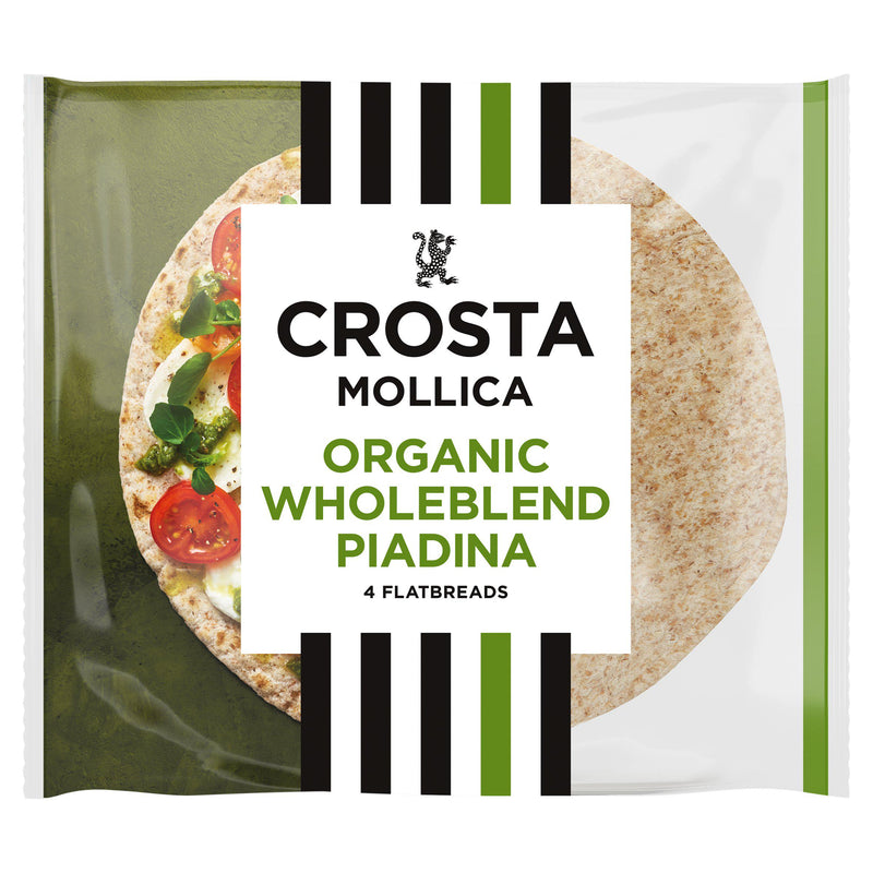 Crosta & Mollica organic piadina flatbreads 300g, imported from the UK