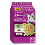 Sainsburys Whiskas Superfoods 1+ Mixed Selection in Jelly Wet Cat Food Pouches, 6 x 50g- Buy online at McGrocer