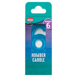 Dr. Oetker Number 6 Birthday Cake Candle - British product