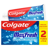 Sainsburys Colgate Max Fresh Cooling Crystal Toothpaste 2 x 75ml- Buy online at McGrocer