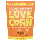 Love Corn crunchy corn snack Cheddar 115g, UK version