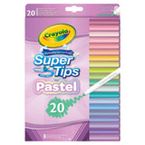 Sainsburys Crayola Supertips Pastel Markers Pack of 20- Buy online at McGrocer