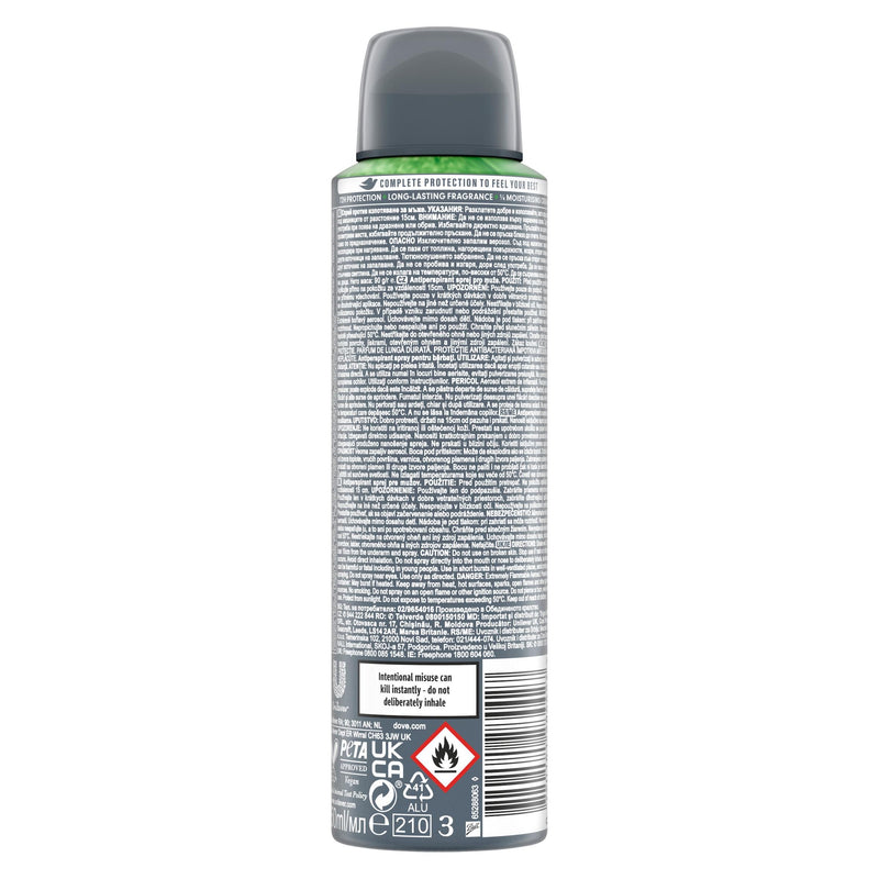 Dove Men+Care antiperspirant spray 150ml, UK version