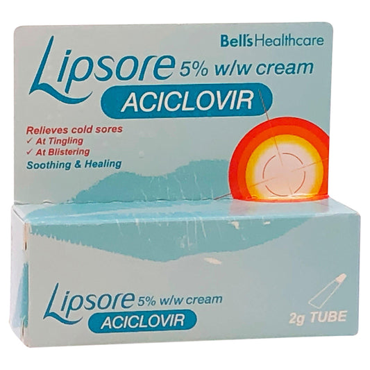 Bell's Healthcare Lipsore 5% w/w Cream Aciclovir Tube 2g