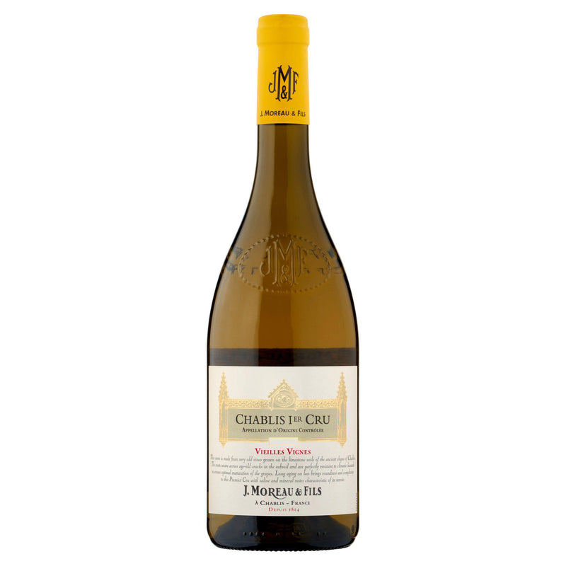 J. Moreau & Fils Chablis Premier Cru white wine 75cl - British product