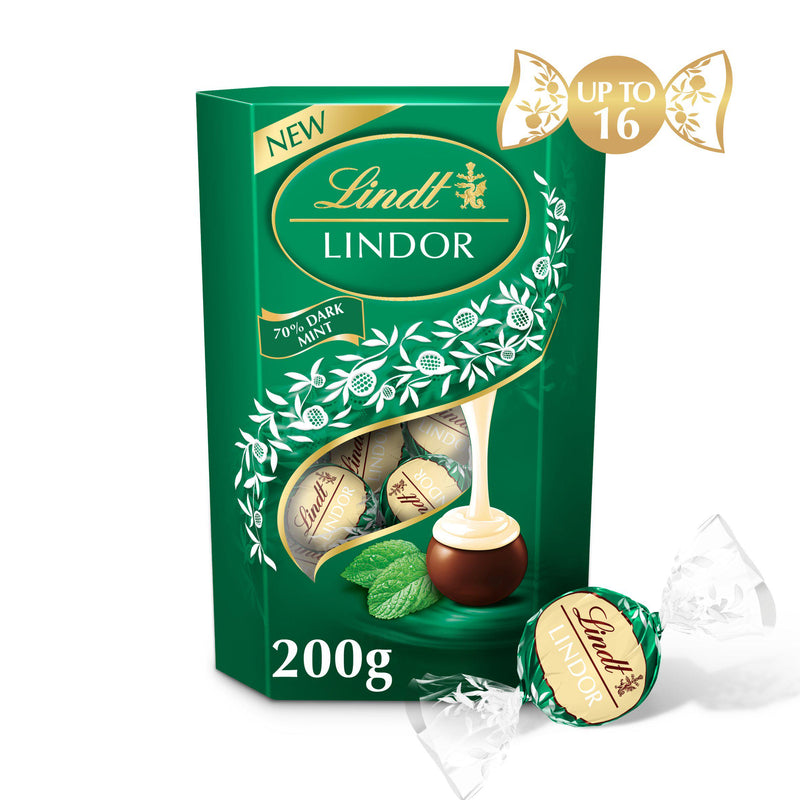 Lindt Lindor Dark Mint Truffles 200g, UK version