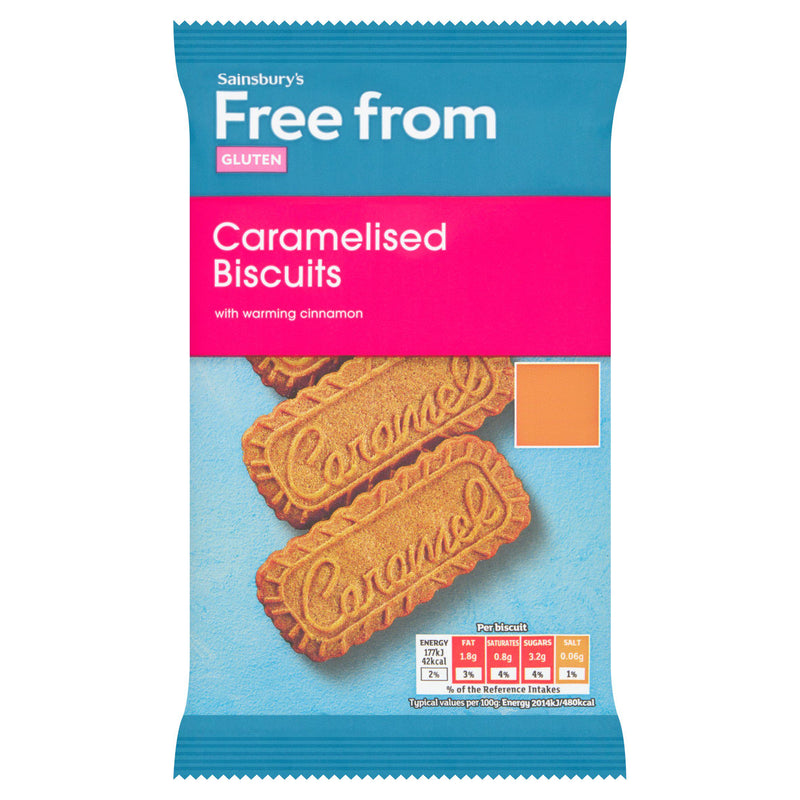 Sainsbury's caramelised biscuits 141g, imported from the UK