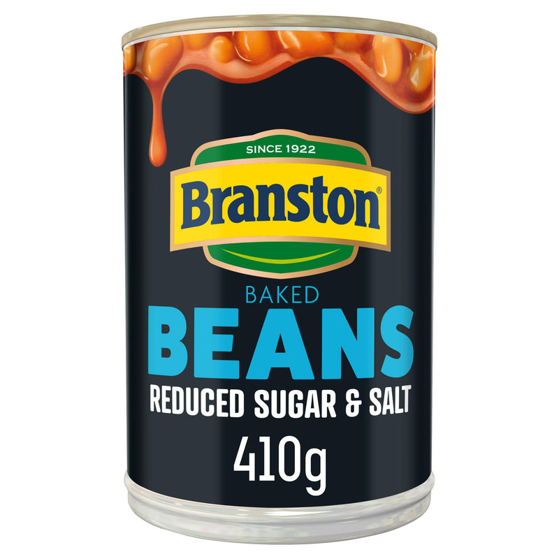 Branston baked beans reduced sugar and salt 410g - British product