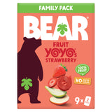 BEAR strawberry fruit yoyos family pack 9x20g - British product