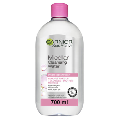 Sainsburys Garnier Micellar Water Makeup Remover For Sensitive Skin Facial Cleansing Water 700ml- Buy online at McGrocer