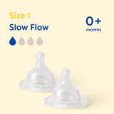 MAM baby bottle teat slow flow 0+ months - British product