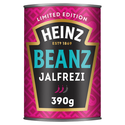 Sainsburys Heinz Baked Beans Jalfrezi Tinned Baked Beans 390g- Buy online at McGrocer